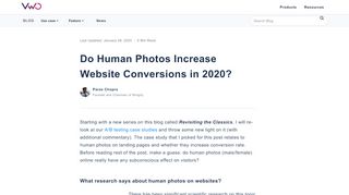 
                            7. Do human photos on a landing page increase sales and conversions ...