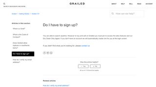 
                            4. Do I have to sign up? – Grailed