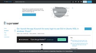 
                            11. Do I launch the app XLaunch for every login to use GUI in Ubuntu ...