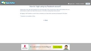 
                            8. do I login using my Facebook account? - Oasis Active | Free Dating. It's ...