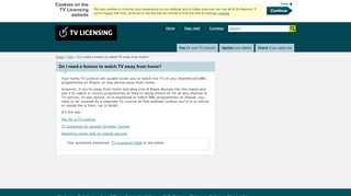 
                            9. Do I need a licence to watch TV away from home? - TV Licensing ™