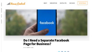 
                            10. Do I Need a Separate Facebook Page for Business? | Kruse Control Inc