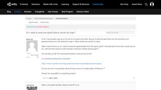 
                            6. Do I need to send encrypted data to server for login? - Unity Forum