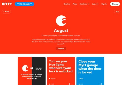 
                            2. Do more with August - IFTTT