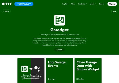 
                            5. Do more with Garadget - IFTTT