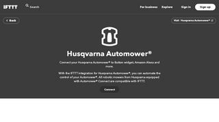 
                            8. Do more with Husqvarna Automower® - IFTTT