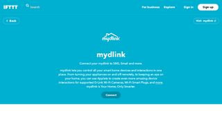 
                            10. Do more with mydlink - IFTTT