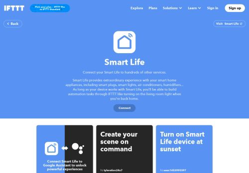 
                            7. Do more with Smart Life - IFTTT