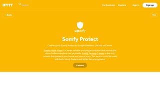 
                            7. Do more with Somfy Protect - IFTTT