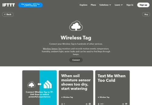
                            7. Do more with Wireless Tag - IFTTT