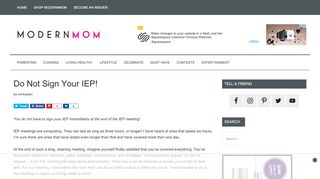 
                            11. Do Not Sign Your IEP! - ModernMom