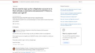 
                            5. Do we need to sign up for a Digilocker account or is there already ...