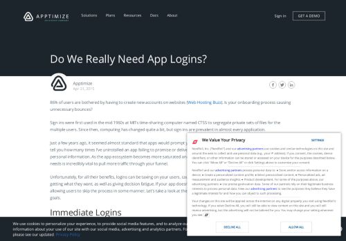 
                            13. Do We Really Need App Logins? | Apptimize