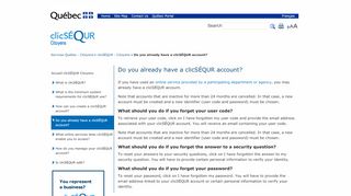 
                            4. Do you already have a account? - clicSÉQUR - Citoyens