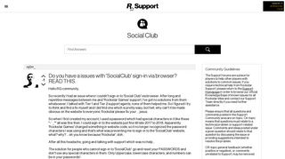 
                            1. Do you have a issues with 'SocialClub' sign-in via ... - Rockstar Support