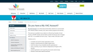 
                            13. Do you have a My VAC Account?
