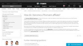 
                            2. Do you have an Affiliate Program? – Thomann UK