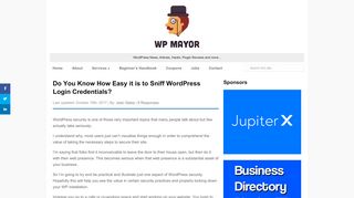 
                            11. Do You Know How Easy it is to Sniff WordPress Login Credentials ...