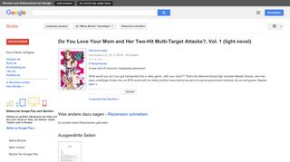 
                            11. Do You Love Your Mom and Her Two-Hit Multi-Target Attacks?, Vol. 1 ... - Google Books-Ergebnisseite
