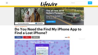 
                            8. Do You Need the Find My iPhone App to Find a Lost iPhone? - Lifewire