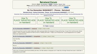 
                            12. Do You Remember WANAWAP!? - Phones - Nigeria - Nairaland Forum