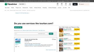 
                            6. Do you use services like tourbar.com? - New Delhi Forum - ...