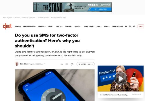 
                            9. Do you use SMS for two-step verification? Don't. - CNET
