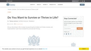 
                            12. Do You Want to Survive or Thrive in Life? | The Chopra Center