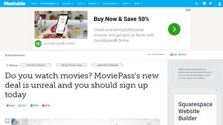 
                            11. Do you watch movies? MoviePass's new deal is unreal and you ...