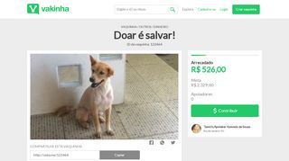 
                            11. Doar é salvar! - Vaquinhas online | Vakinha.com.br