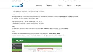 
                            10. dobranet.pl - Konfiguracja sieci Wi-Fi w routerach tp-link