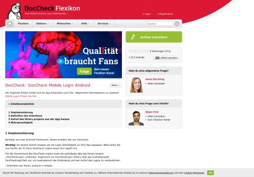 
                            9. DocCheck: DocCheck Mobile Login Android - DocCheck Flexikon