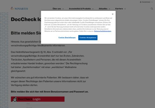 
                            1. DocCheck login | Novartis Deutschland