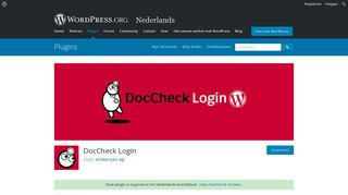 
                            4. DocCheck Login | WordPress.org