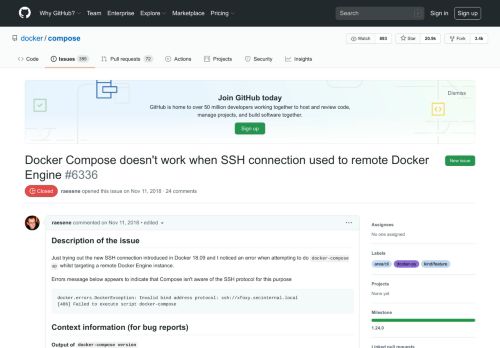 
                            7. Docker Compose doesn't work when SSH connection used to remote ...