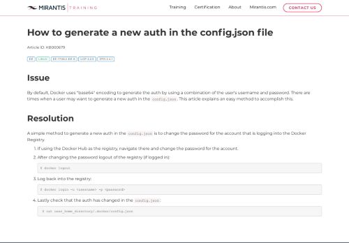 
                            2. Docker - How to generate a new auth in the config.json file