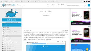 
                            11. Docker Hub - Tutorialspoint