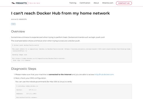 
                            6. Docker - I can't reach Docker Hub from my home network