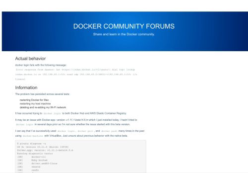 
                            7. Docker login: Dial tcp: lookup index.docker.io read udp i/o ...