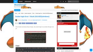 
                            13. Docker login Error / Stuck (SOLVED)(windows) - ShareZone47