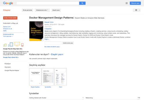 
                            9. Docker Management Design Patterns: Swarm Mode on Amazon Web Services - Google Kitaplar Sonucu