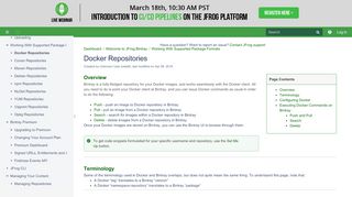 
                            6. Docker Repositories - Bintray - JFrog Wiki