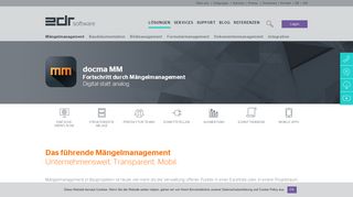 
                            12. docma MM I das führende Mängelmanagement I edr software