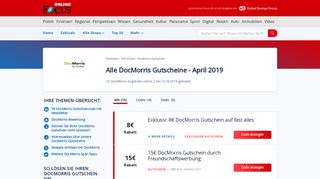 
                            13. DocMorris Gutscheine: 5€ Rabatt - Februar 2019 - Focus