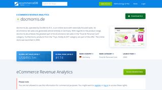 
                            11. docmorris.de revenue | ecommerceDB.com