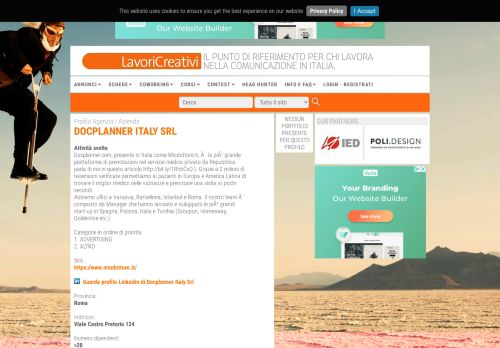 
                            5. Docplanner Italy Srl - ADVERTISING - Roma - Lavori Creativi