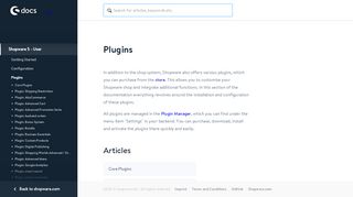 
                            9. Docs - Plugin documentation - Community Plugins - Shopware ...