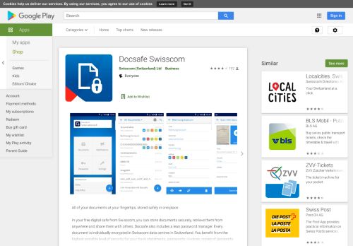 
                            7. Docsafe Swisscom – Apps bei Google Play