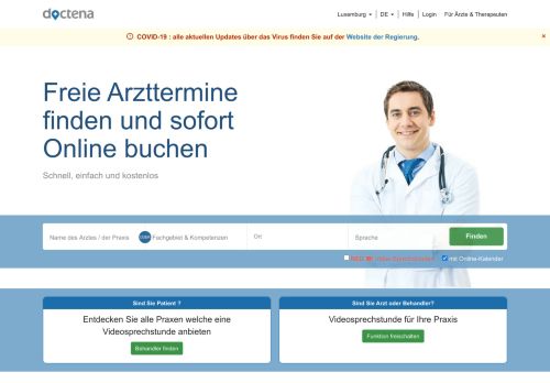 
                            2. Doctena: Ärzte, Zahnärzte oder Behandler online buchen - Luxemburg