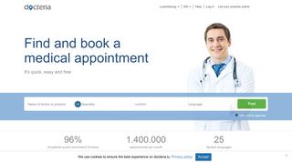 
                            7. Doctena : book online with doctors, dentists or practitioners ...